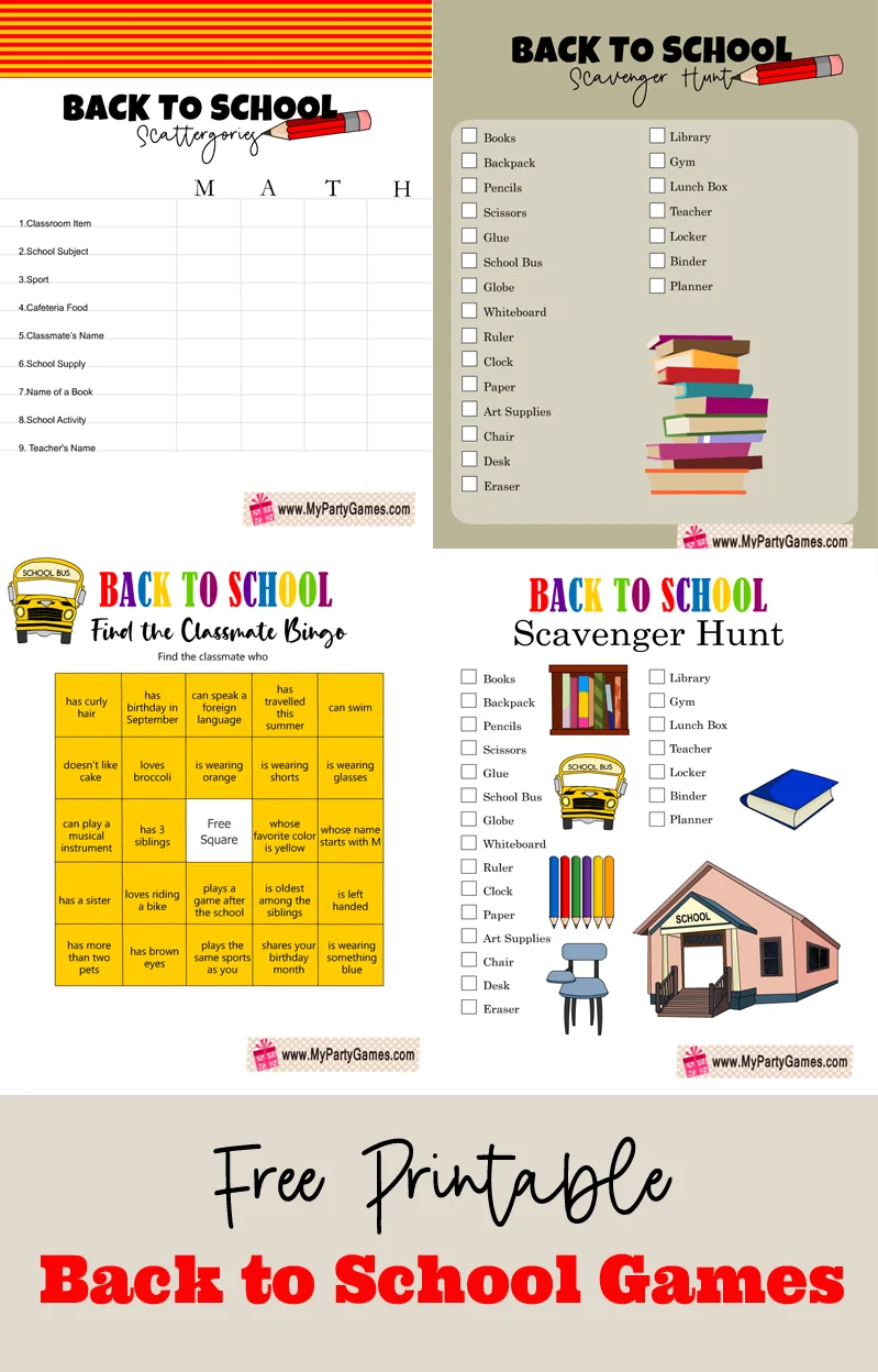 FREE! - Classroom Games to Play  Back to School Teaching Resources