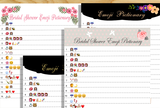 free bridal shower games templates