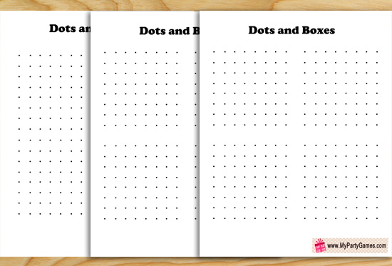 Free Printable Dots And Boxes Game For Kids