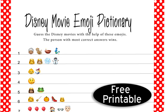 Free Printable Disney Movie Quiz