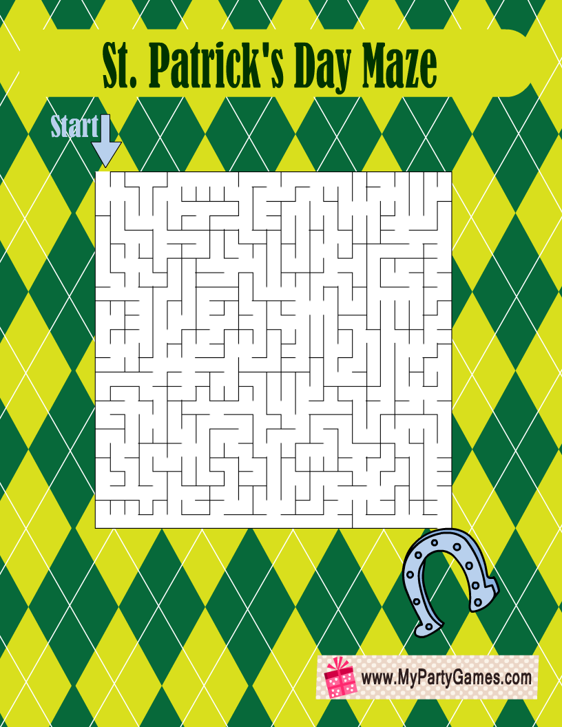 Free Printable St Patrick s Day Mazes