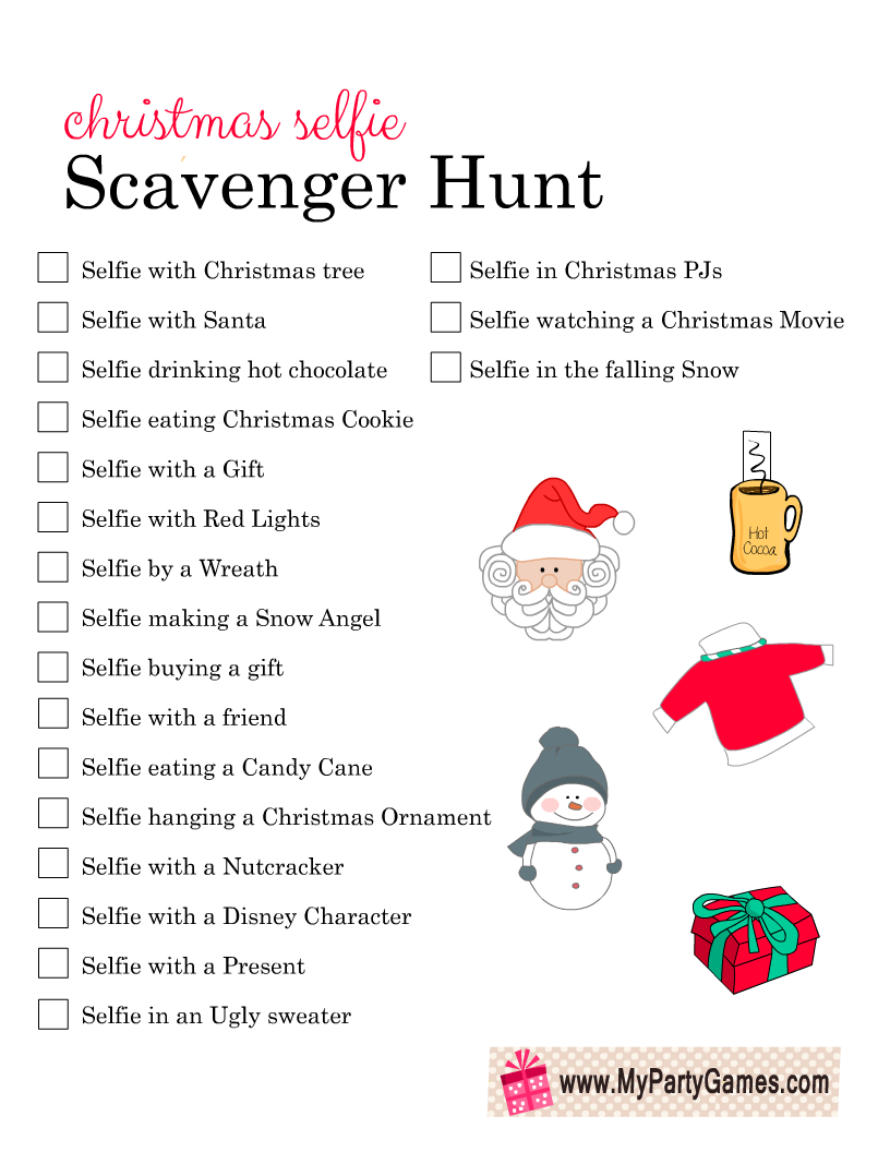 Christmas Party Scavenger Hunt 