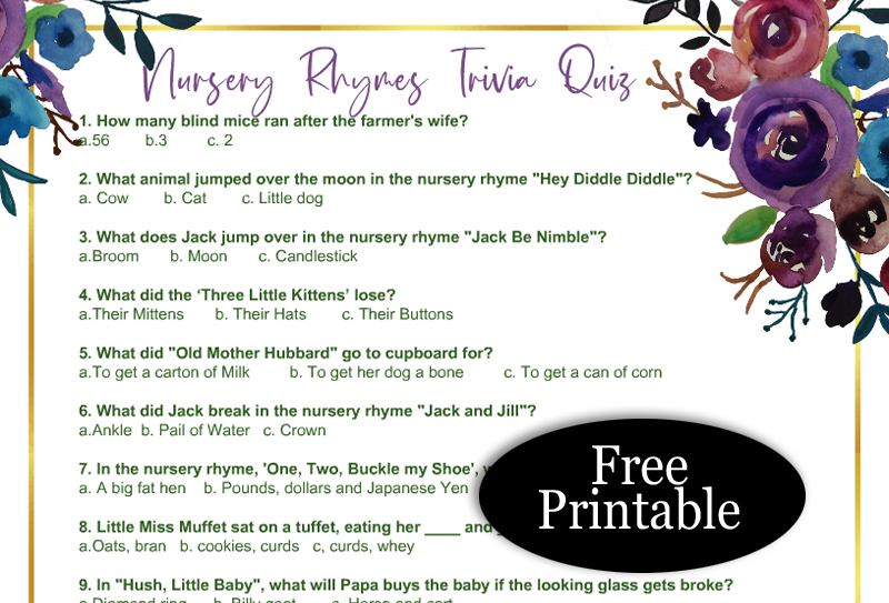 Finish the Lyrics Game Disney Edition + FREE Printable