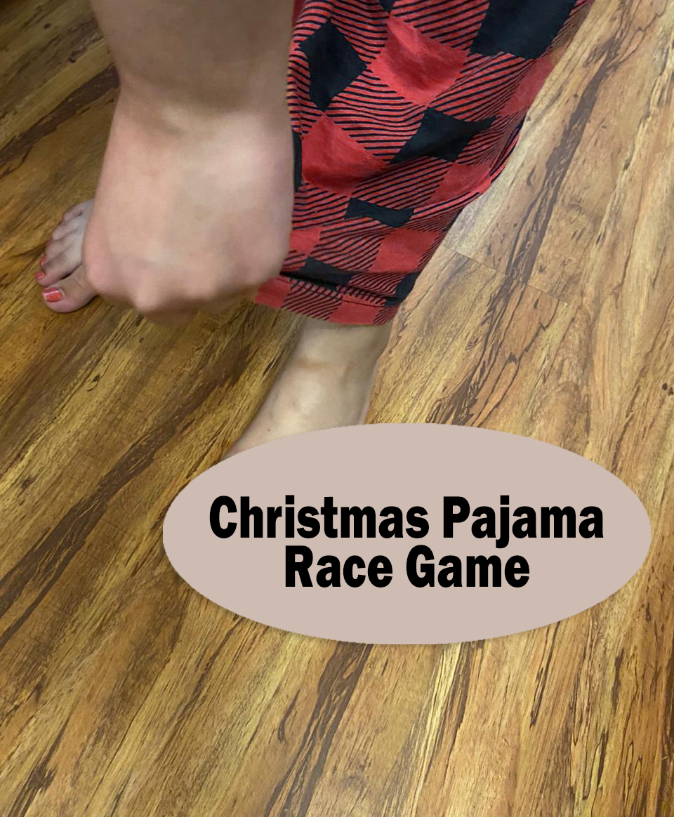 I love my Christmas Pajamas, Christmas Pajama Race Game