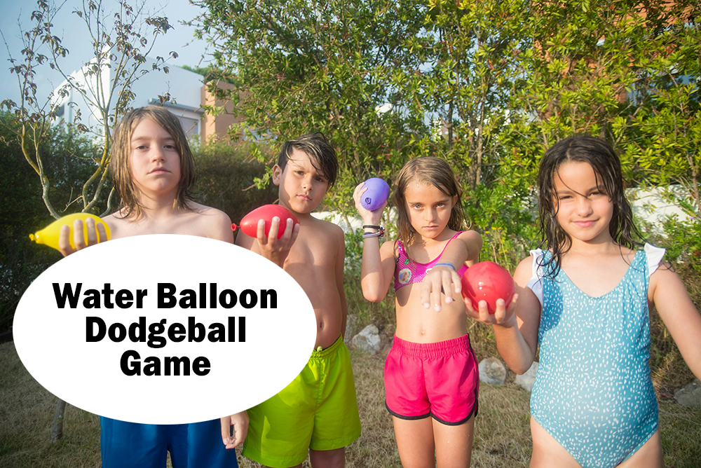 Water Balloon Dodgeball, Fun family Game for Father's Day