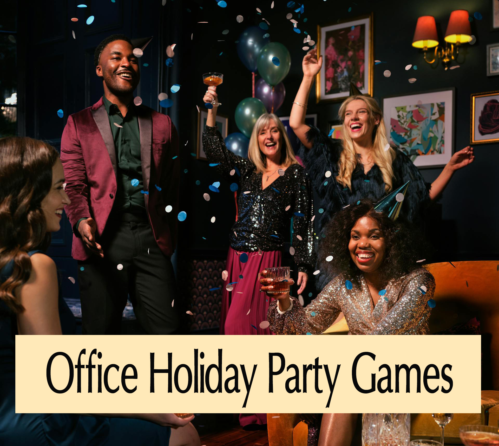 15 office holiday party games with Free Printables