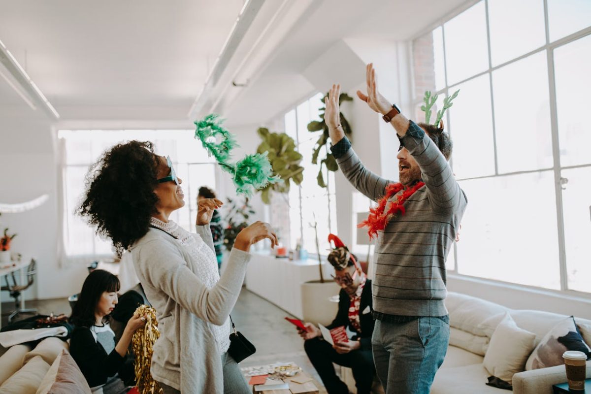 Deck the coworker, holiday party game