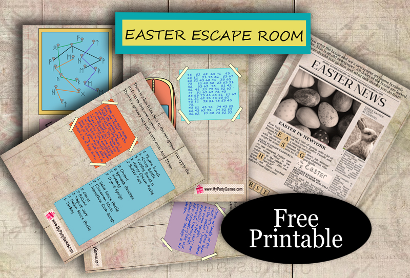 Free Printable Easter Escape Room for Older Kids and Adults